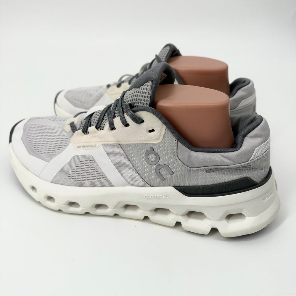 On Cloudrunner 2 Frost/White Gray Womens Sneakers Size 10.5 Preowned